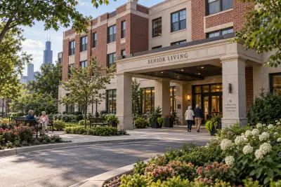 Senior living facility building exterior